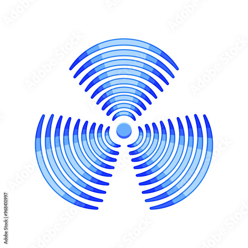 bandwidth wireless signal wave cartoon. modulation amplitude, phase interference, attenuation reflection bandwidth wireless signal wave sign. isolated symbol vector illustration