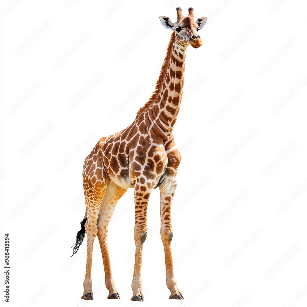 Obraz premium Giraffe clipart, on white background