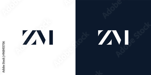 Abstract letter ZM logo.