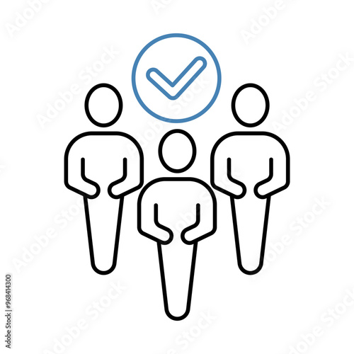 population concept line icon. Simple element illustration. population concept outline symbol design.