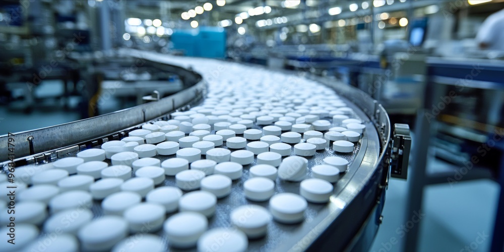 Pharmaceutical Manufacturing: Tablet Production in a Modern Factory Facility Pharmaceutical Manufacturing: Tablet Production in a Modern Factory Facility