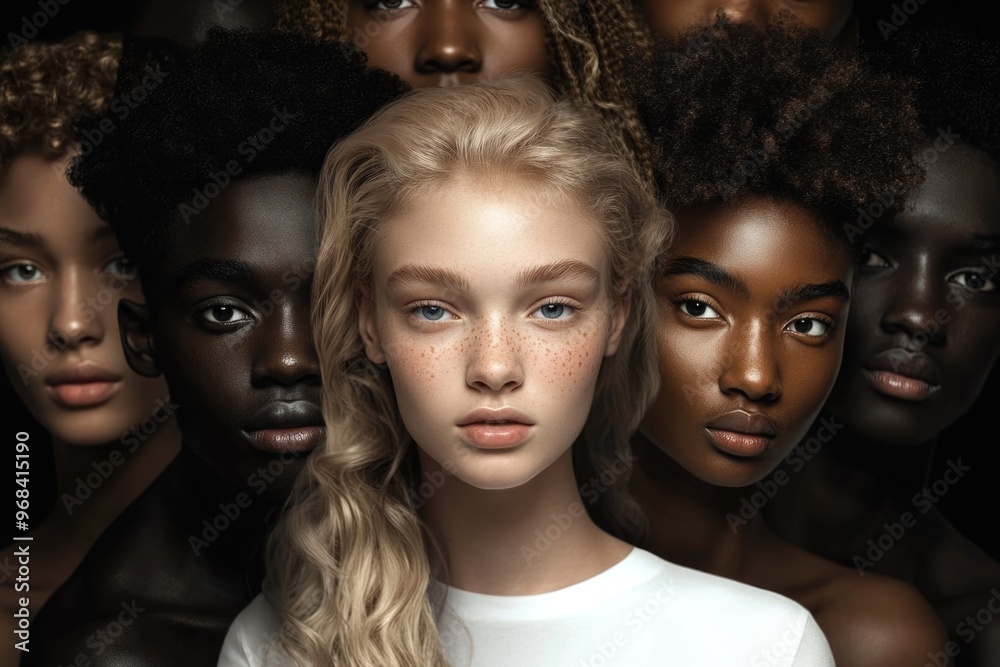 Obraz premium Combatting prejudice: addressing ethnic bias, fostering intercultural relationships, enhancing inclusion, eradicating discrimination, cultivating harmonious communities , mutual understanding.