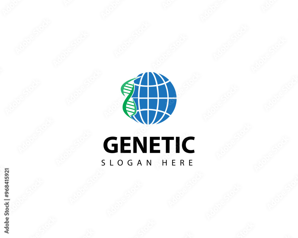 DNA logo design template.icon for science technology.genetic symbol DNA logo design template.icon for science technology.genetic symbol