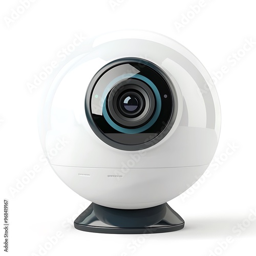 Webcam isolated on white background.