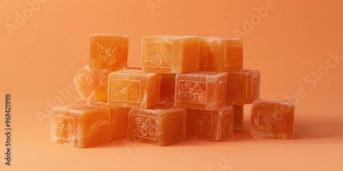 Dalgona Candy Ppopgi Traditional Korean Sugar Candy with Imprint Trending Delight on Social Platforms photo