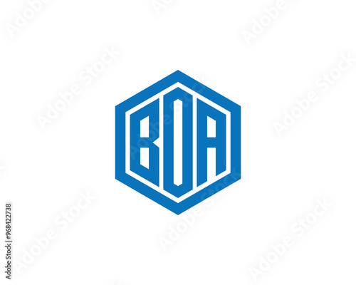 BOA logo design vector template. BOA