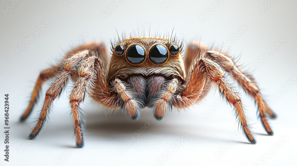 custom made wallpaper toronto digitalSmiling cartoon spider waving on a white background, cheerful expression