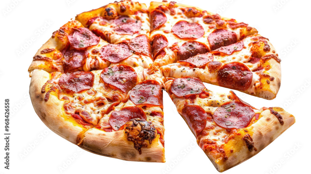 Pizza sausages on transparent background Pizza sausages on transparent background