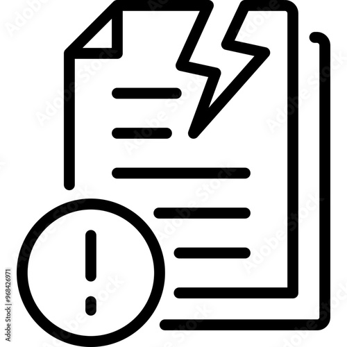 corrupt file icon