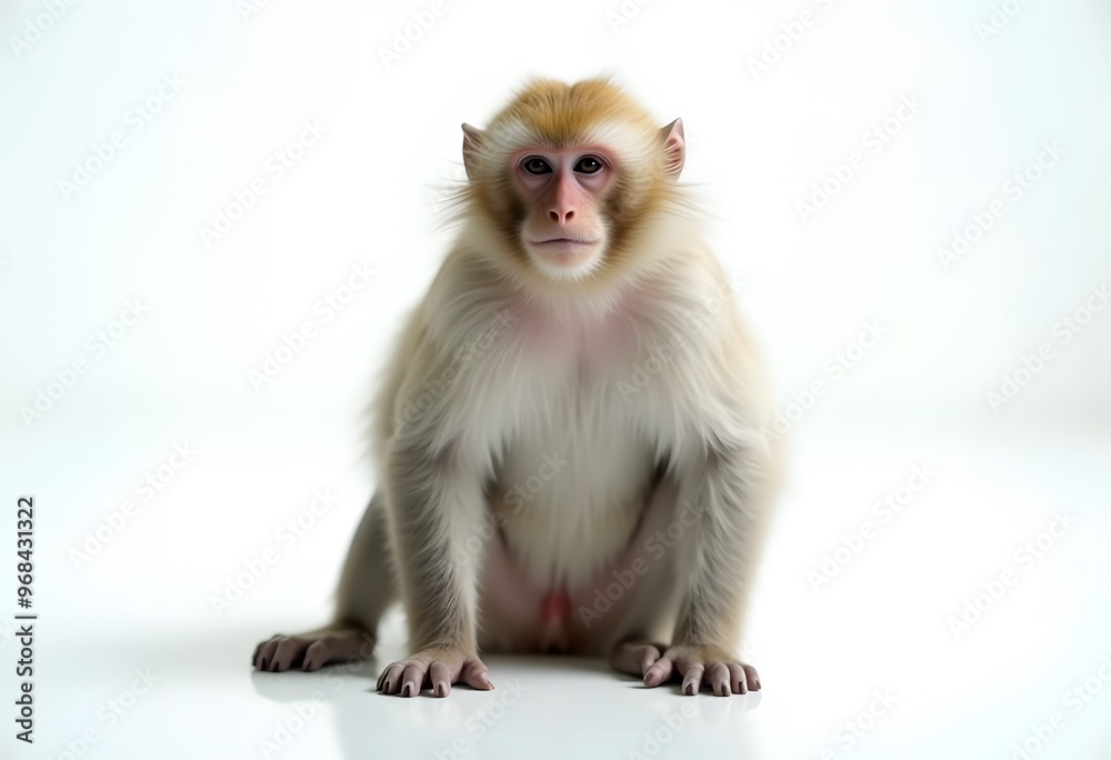 A Close-Up Portrait of a Curious Young Monkey A Close-Up Portrait of a Curious Young Monkey