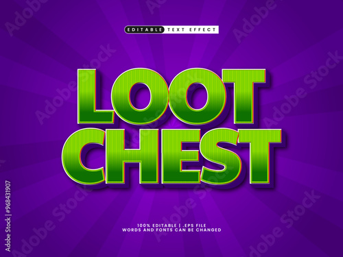 loot chest editable text effect in game and battle text style