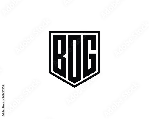 BOG Logo design vector template. BOG