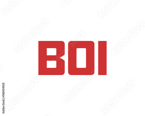 BOI logo design vector template. BOI