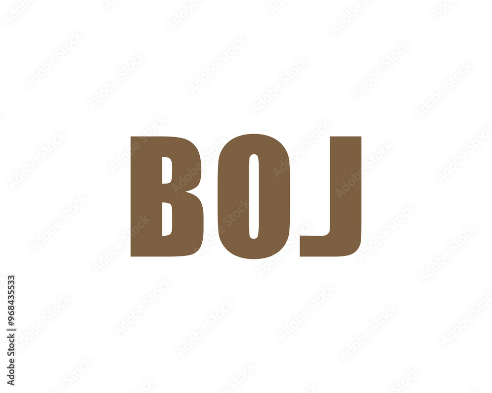 BOJ logo design vector template. BOJ BOJ logo design vector template. BOJ