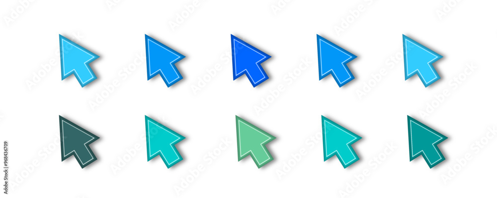 threedimensional pointer mouse. Arrow up cursor interface click web pointers upward direction geometric symbol 3d icon set vector threedimensional pointer mouse. Arrow up cursor interface click web pointers upward direction geometric symbol 3d icon set vector