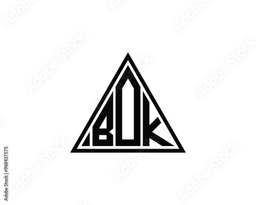 BOK logo design vector template. BOK