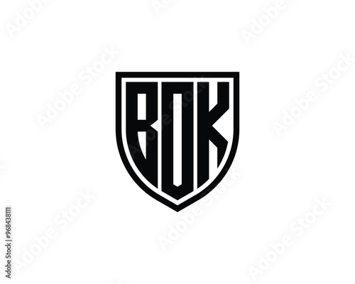 BOK logo design vector template. BOK