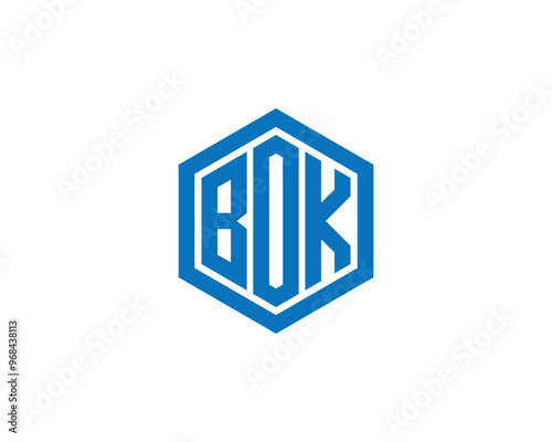 BOK logo design vector template. BOK