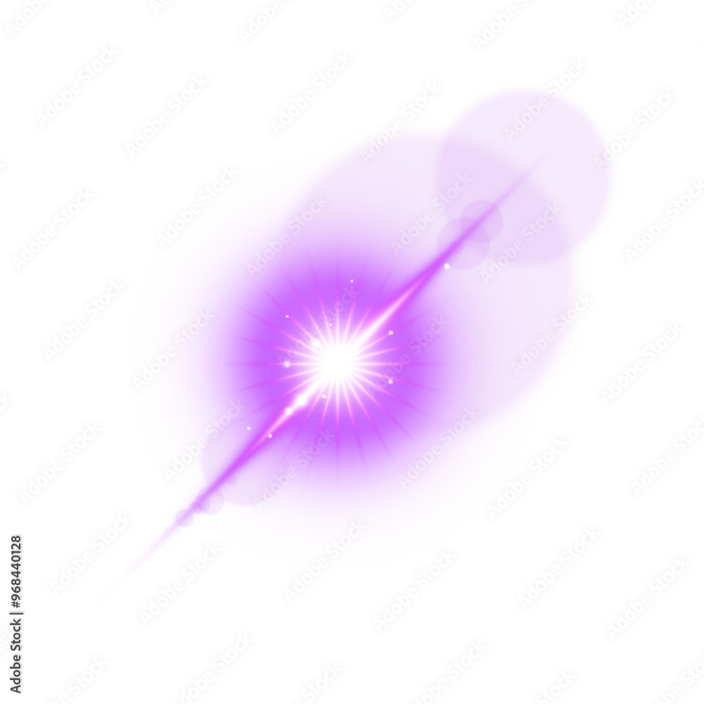Obraz premium Realistic lens flare, Sun light rays effect. Glowing light effect