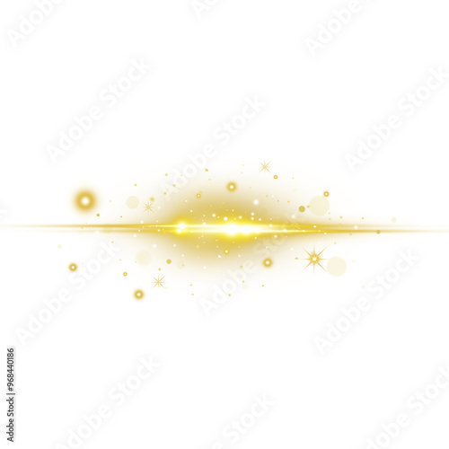 Realistic lens flare, Sun light rays effect. Glowing light effect
