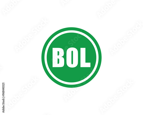 BOL logo design vector template. BOL