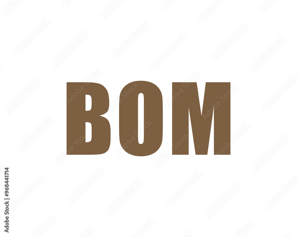 BOM logo design vector template. BOM BOM logo design vector template. BOM