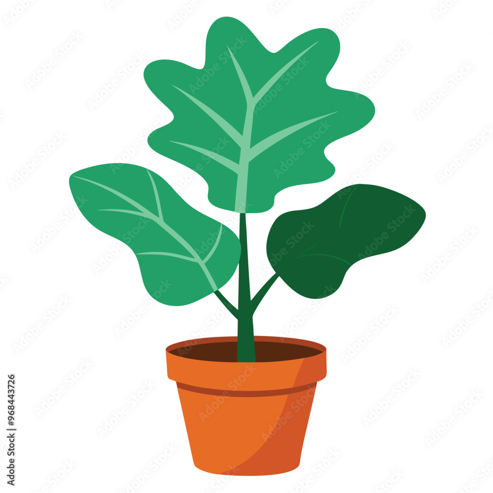 Houseplant in classic pot nature icon Houseplant in classic pot nature icon