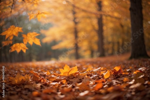 autumn leaves on the ground