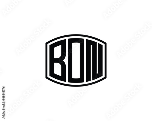 BON logo design vector template. BON