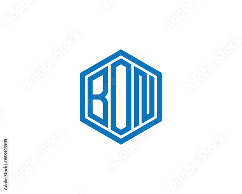 BON logo design vector template. BON