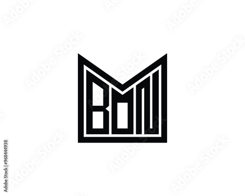 BON logo design vector template. BON