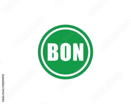 BON logo design vector template. BON