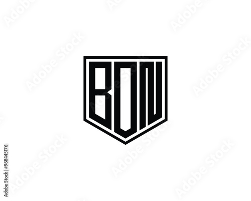 BON logo design vector template. BON