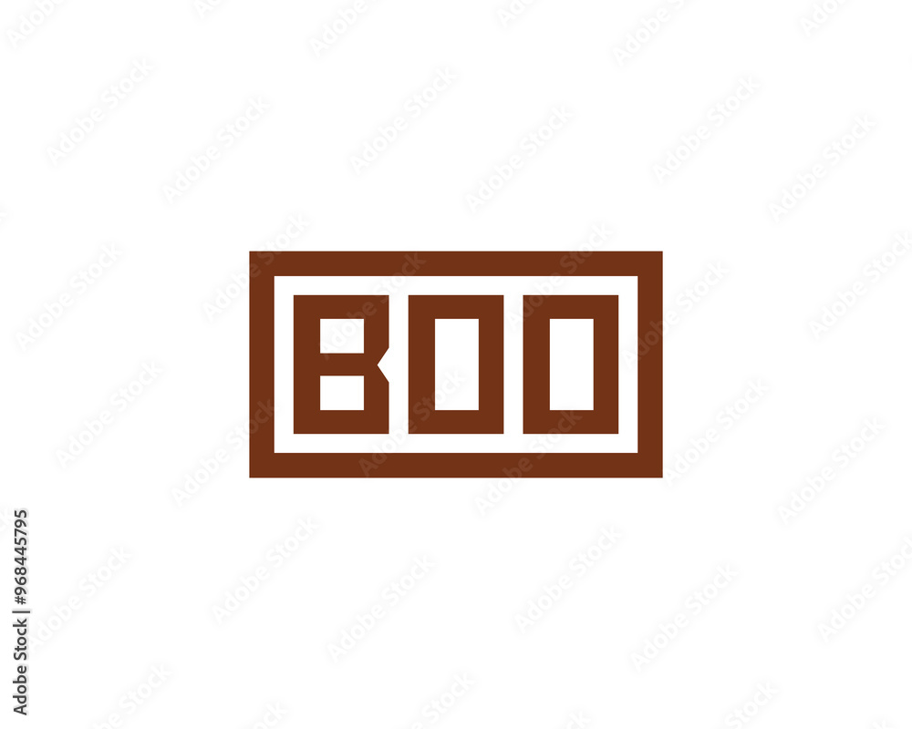 BOO Logo design vector template. BOO BOO Logo design vector template. BOO