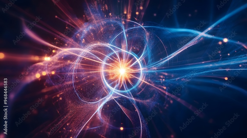 Obraz premium 33. The interaction between electric and magnetic fields in electromagnetic induction