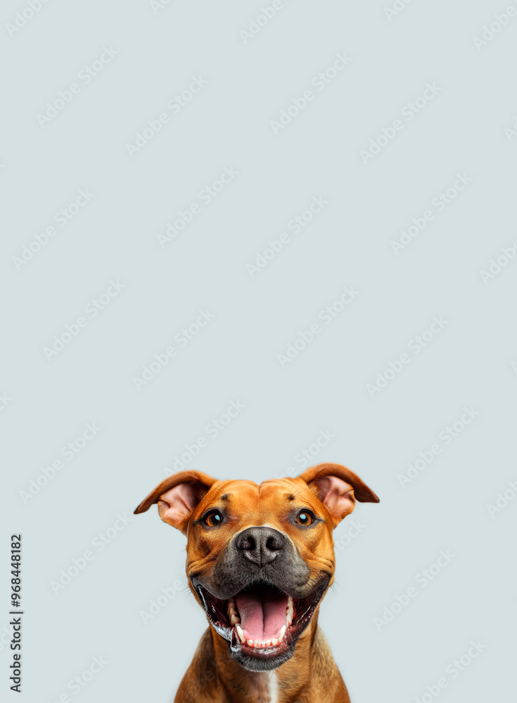 Obraz premium Photo of happy excited dog