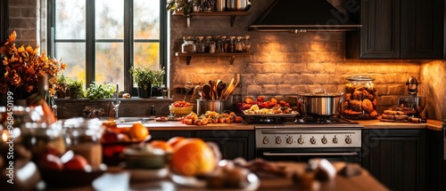 Cozy Autumn Kitchen: A Warm and Inviting Culinary Haven