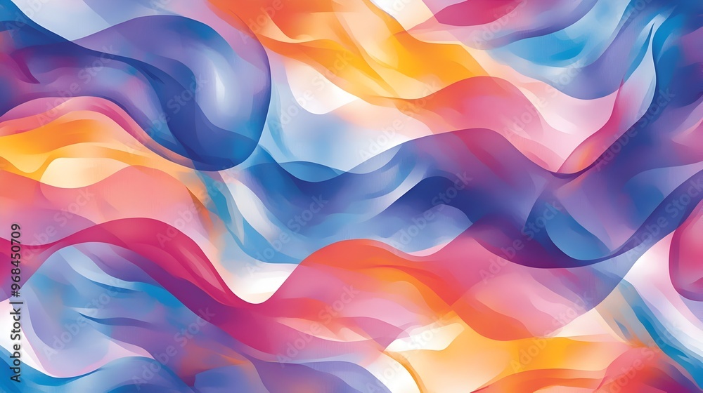 Fototapeta premium Mesmerizing Watercolor Textures in Vibrant Flowing Motion