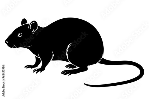 rat animal icon style white background