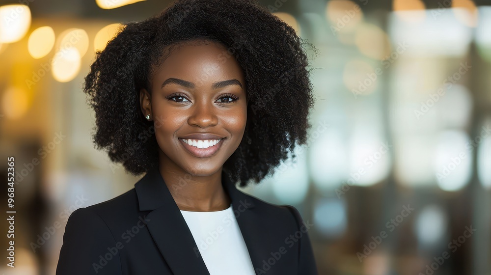 Portrait of a Confident Black Businesswoman with a Friendly Smile Portrait of a Confident Black Businesswoman with a Friendly Smile