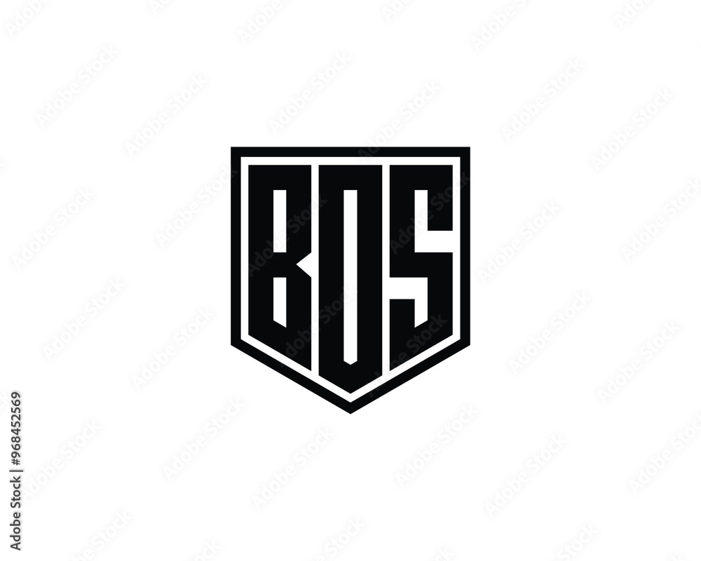 BOS logo design vector template. BOS BOS logo design vector template. BOS