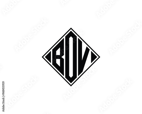 Free Download BOV logo design vector template. BOV - GFXLoad