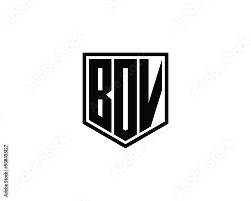 BOV logo design vector template. BOV