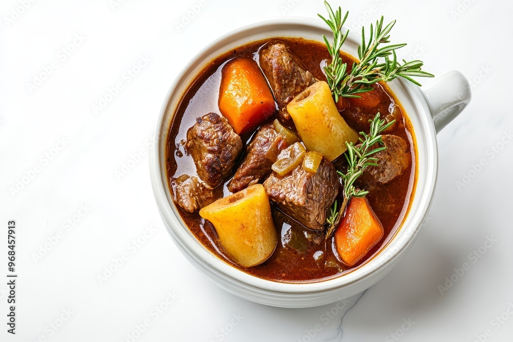 A hearty and flavorful Navarin d'Agneau, a classic French lamb stew, with tender chunks of lamb, carrots, and potatoes in a rich, savory broth. This comforting dish is perfect for a cozy evening meal. A hearty and flavorful Navarin d'Agneau, a classic French lamb stew, with tender chunks of lamb, carrots, and potatoes in a rich, savory broth. This comforting dish is perfect for a cozy evening meal.