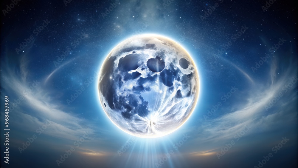 Moon halo with a ring of light surrounding a full moon , moon, halo, night, sky, celestial, circle, phenomenon, lunar Moon halo with a ring of light surrounding a full moon , moon, halo, night, sky, celestial, circle, phenomenon, lunar