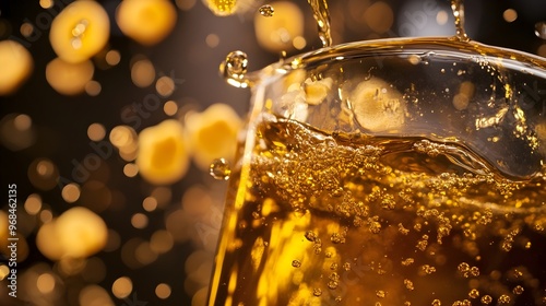Lively Explosion of Tasmanian Honey Mead with Dynamic Honeycomb Display