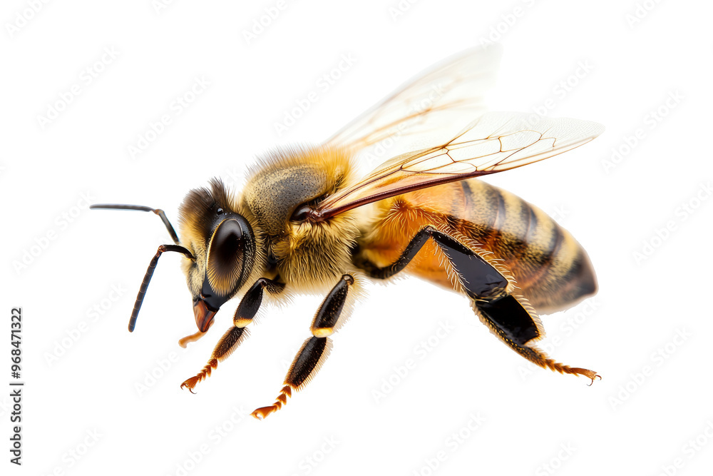 bee isolated on white background bee isolated on white background