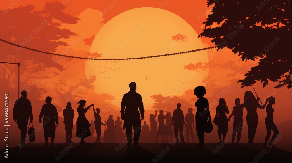 Fototapeta premium International Day for the Abolition of Slavery, December 2 Generative AI
