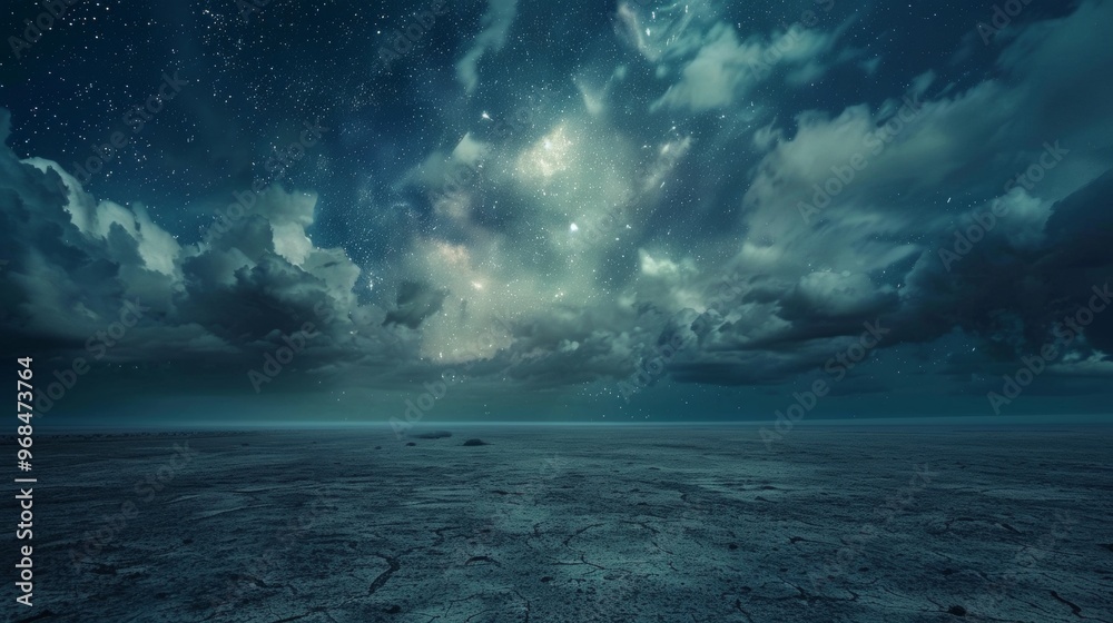 Fototapeta premium dark sky with black clouds