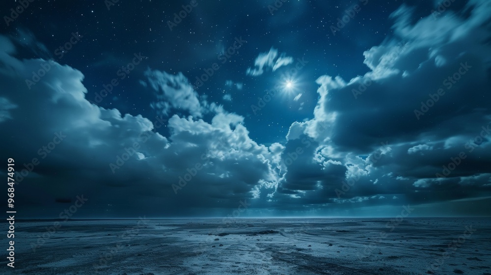 Fototapeta premium dark sky with black clouds